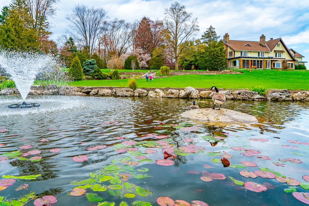 Gairloch Gardens and Lake Ontario, Oakville, Canada